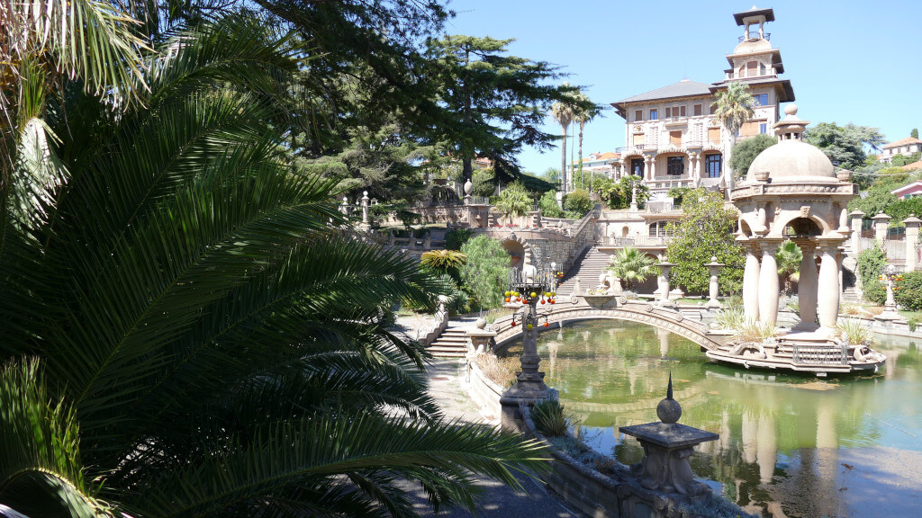 Il parco di Villa Grock a Imperia Villa Grock a Imperia