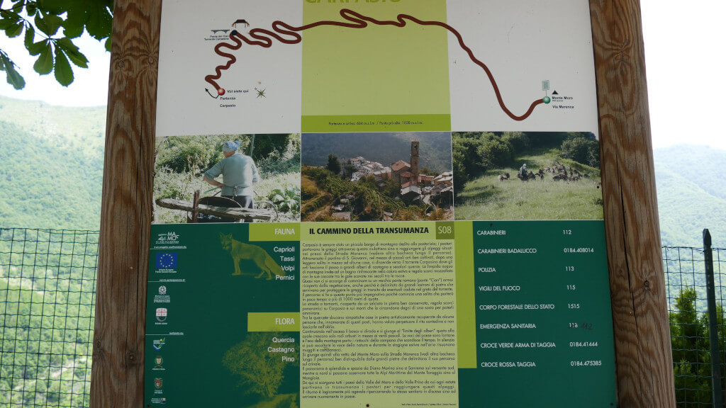 La via della transumanza Pannello esplicativo sulla transumanza