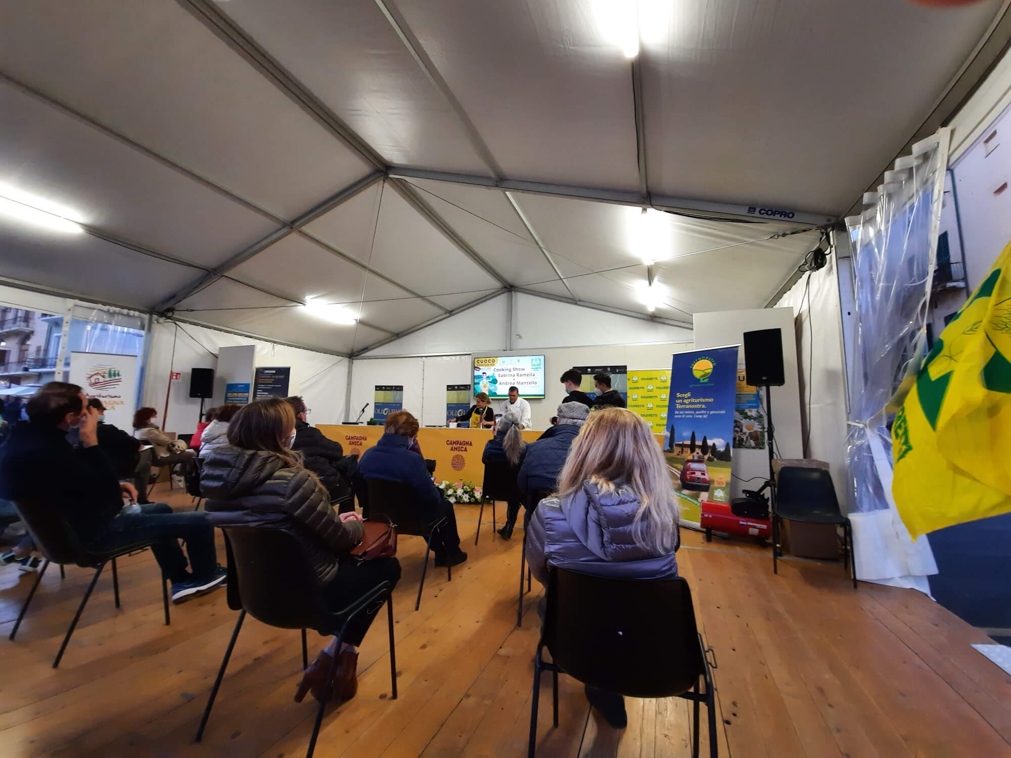 Immagine di un cooking show a Olioliva