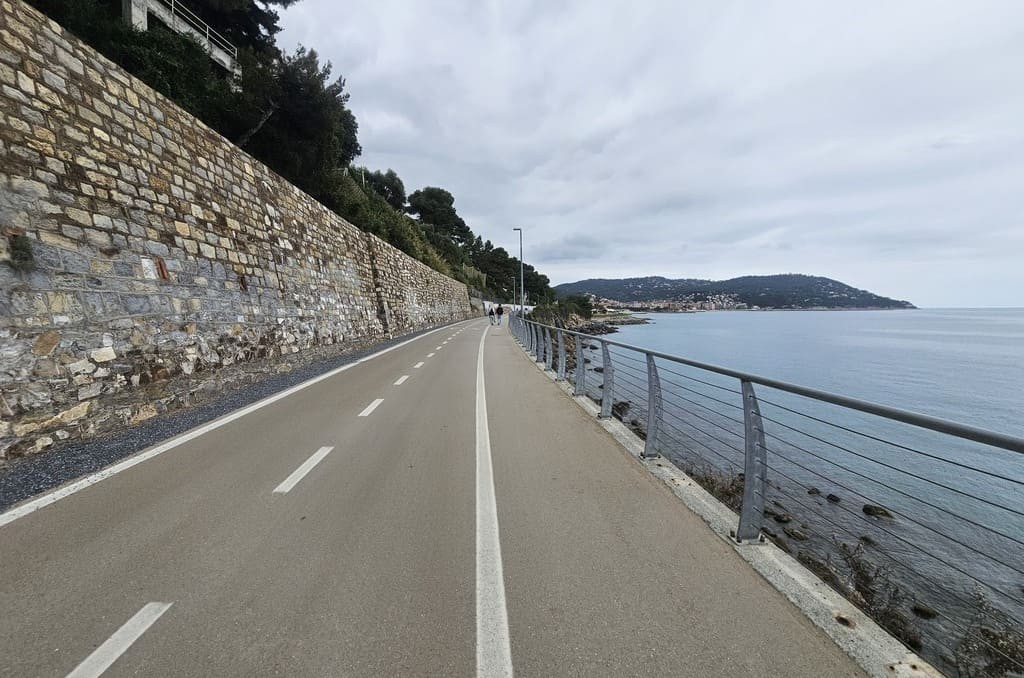 La pista ciclabile di Andora