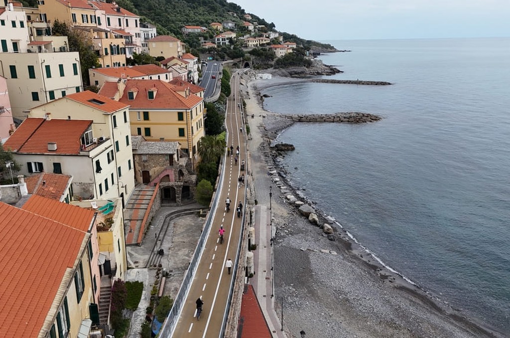 La pista ciclabile di San Bartolomeo al Mare, zona Porteghetto