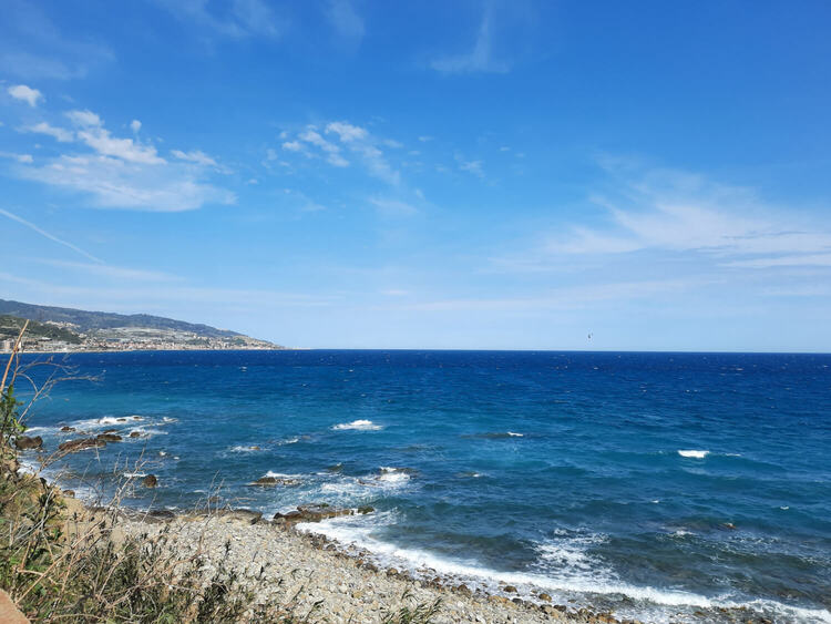 Tratto della pista ciclabile di Bussana Mare
