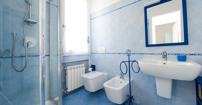 Immagine del bagno dell’appartamento Gelsomino